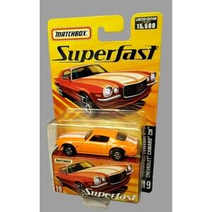 2005 Matchbox CHEVROLET CAMARO Z28 Orange #019 Superfast  Limited #1/15,500 1:64